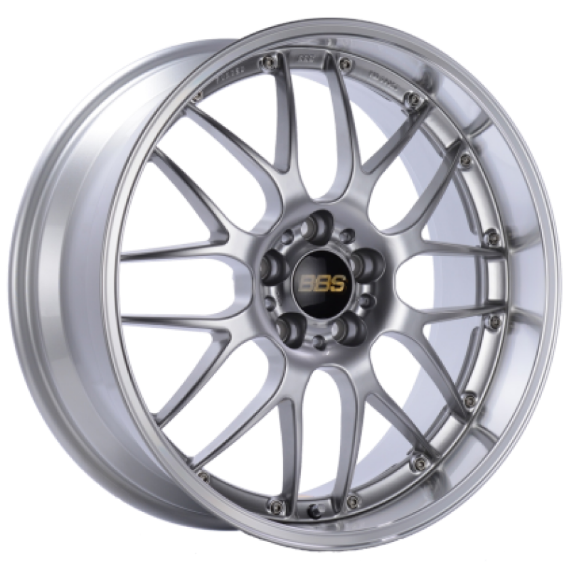 Picture of BBS RS-GT 19x8-5 5x112 ET30 Diamond Silver Center Diamond Cut Lip Wheel - 82mm PFS Required