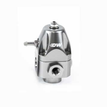 Picture of DeatschWerks DWR1000c Adjustable Fuel Pressure Regulator Dual 6AN Inlet and 6AN Outlet - Titanium