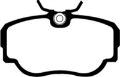 Picture of EBC 83-85 BMW 318 1-8 E30 Redstuff Front Brake Pads