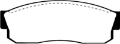 Picture of EBC 83-86 Nissan Pulsar 1-5 Turbo Greenstuff Front Brake Pads