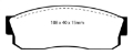Picture of EBC 83-86 Nissan Pulsar 1-5 Turbo Redstuff Front Brake Pads