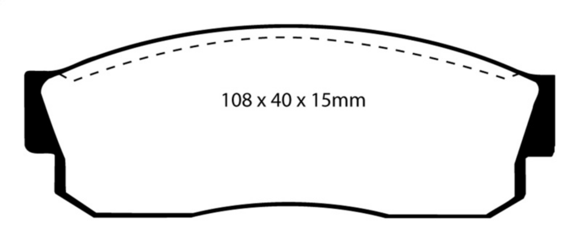 Picture of EBC 83-86 Nissan Pulsar 1-5 Turbo Redstuff Front Brake Pads