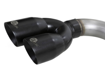 Picture of aFe Rebel XD Series 3in 304SS DPF-Back 20-21 GM Trucks L6-3-0L td LM2 - Dual Black Tip