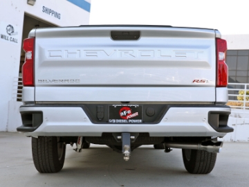Picture of aFe Large Bore-HD 3in 409SS DPF-Back 20-21 GM Trucks L6-3-0L td LM2 - Polished Tip