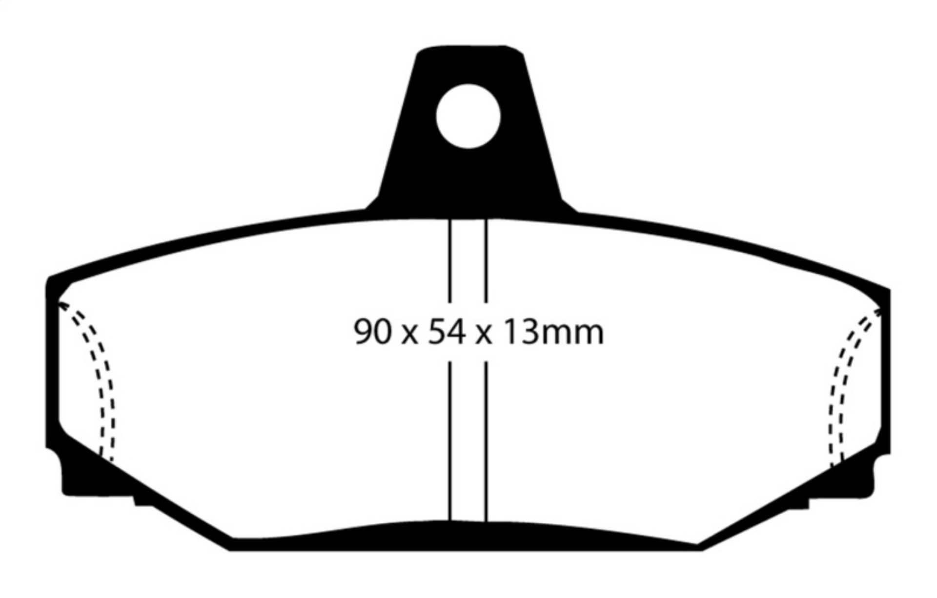 Picture of EBC 83-90 Volvo 760 2-3 Turbo ABS Girling Redstuff Rear Brake Pads