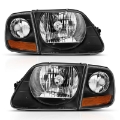 Picture of ANZO 1997-2003 Ford F150 Crystal Headlight Black w- Parking Light