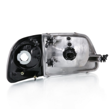 Picture of ANZO 1997-2003 Ford F150 Crystal Headlight Black w- Parking Light