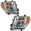 Picture of ANZO 2005-2008 Nissan Pathfinder Crystal Headlight Chrome Amber OE Replacement