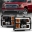 Picture of ANZO 2007-2013 GMC Sierra 1500 Projector Headlight Plank Style Black w- Clear Lens Amber