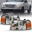 Picture of ANZO 2001-2011 Ford Ranger Crystal Headlight Chrome w-Corner Lights OE Replacement