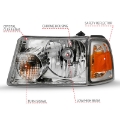 Picture of ANZO 2001-2011 Ford Ranger Crystal Headlight Chrome w-Corner Lights OE Replacement