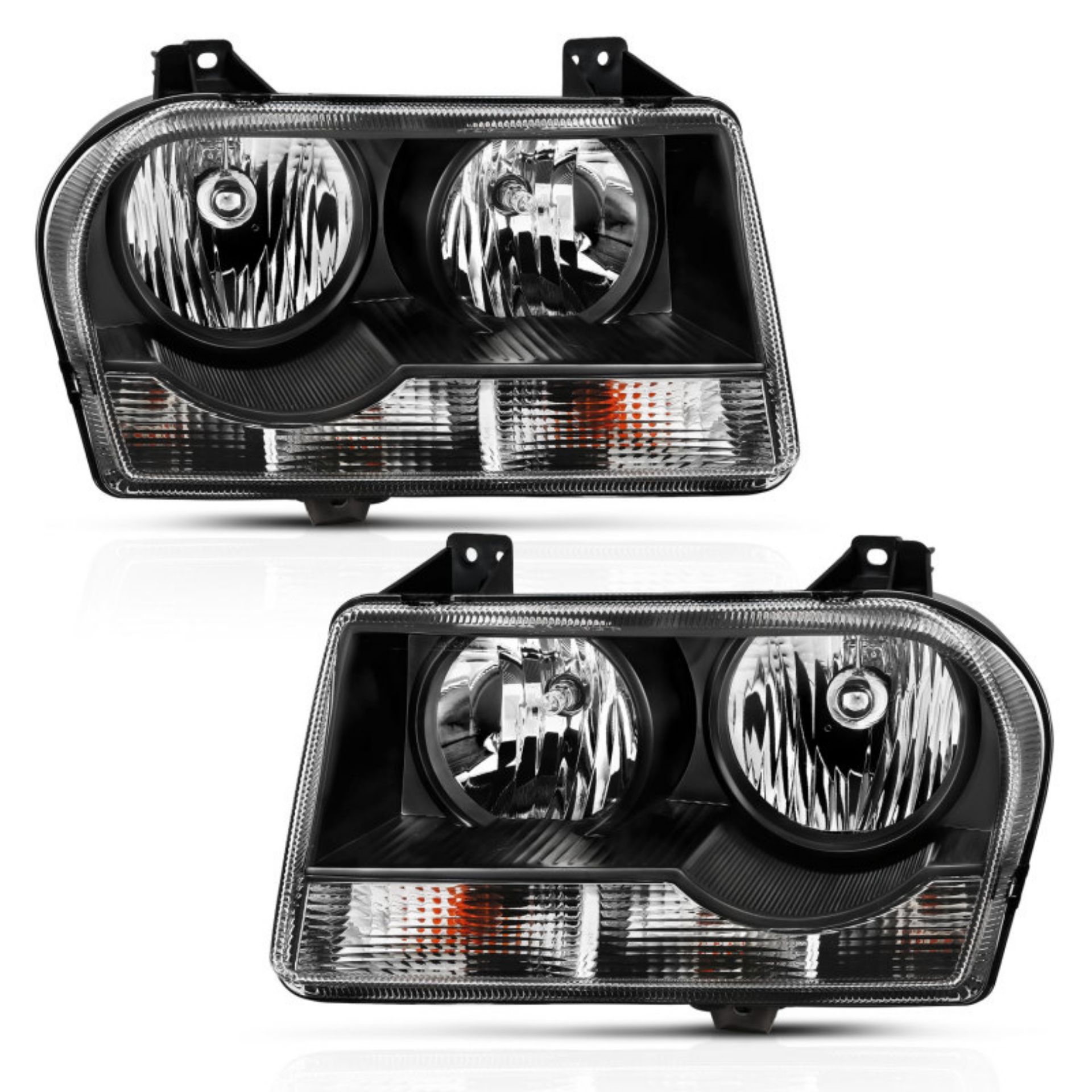 Picture of ANZO 2005-2010 Chrysler 300 Crystal Headlight Black