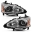 Picture of ANZO 2013-2015 Nissan Altima Projector Headlight Chrome Amber