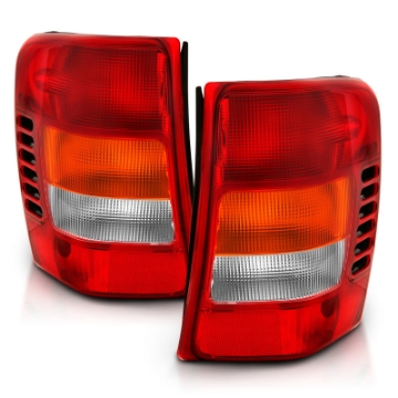 Picture of ANZO 1999-2004 Jeep Grand Cherokee Taillight Red-Clear Lens OE Replacement