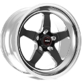 Picture of Weld S71 17x10-5 - 5x112 BP - 7-3in- BS 3-18 ID Black Wheel Medium Pad - Single Beadlock
