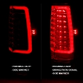 Picture of ANZO 2007-2014 Chevy Tahoe LED Taillight Plank Style Chrome With Red-Clear Lens