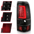 Picture of ANZO 1999-2002 Chevy Silverado 1500 LED Taillights Plank Style Black w-Clear Lens