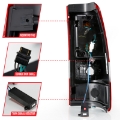 Picture of ANZO 2003-2006 Chevy Silverado 1500 LED Taillights Plank Style Chrome With Red-Clear Lens