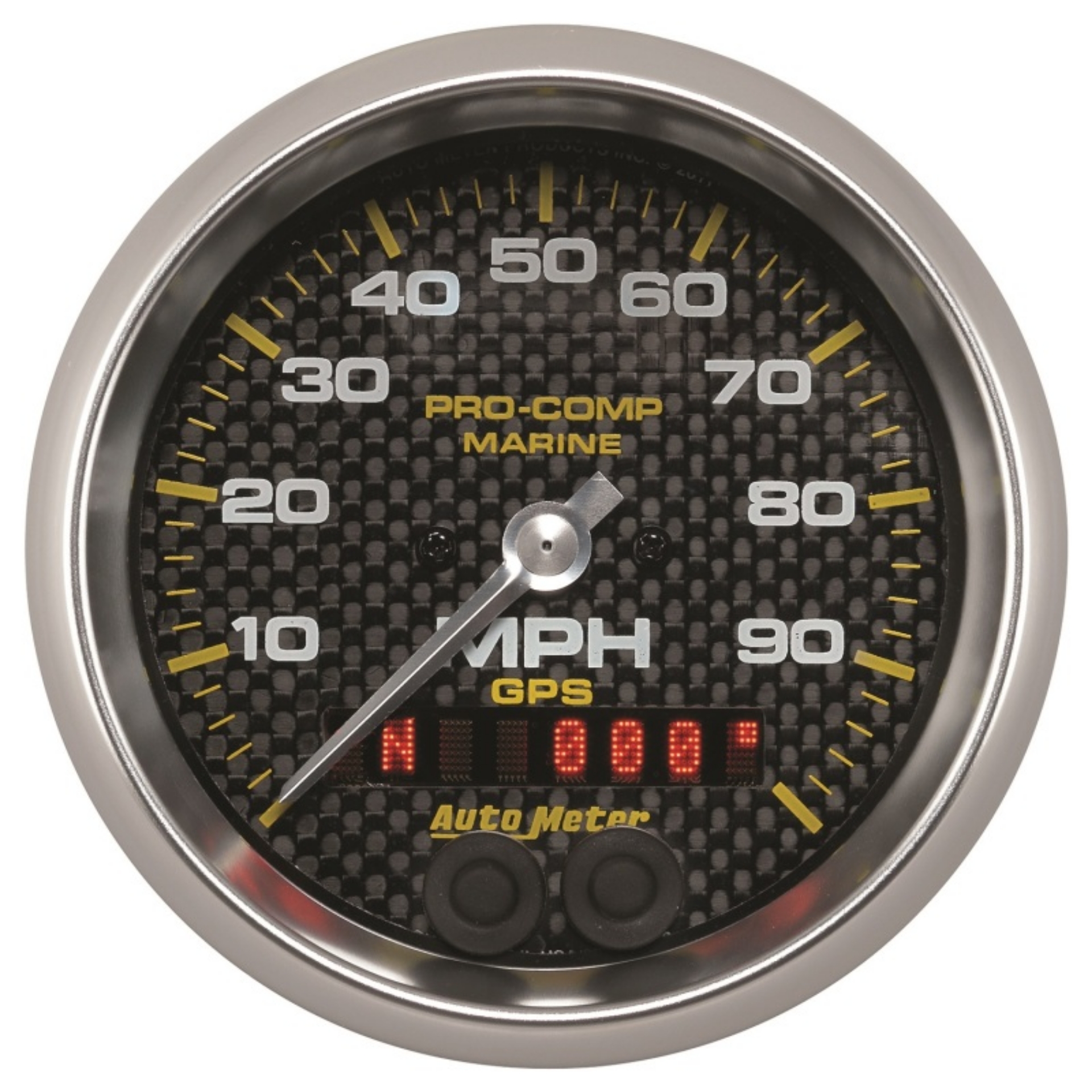 Picture of Autometer Marine Carbon Fiber 3-3-8in 100MPH GPS Speedometer Gauge