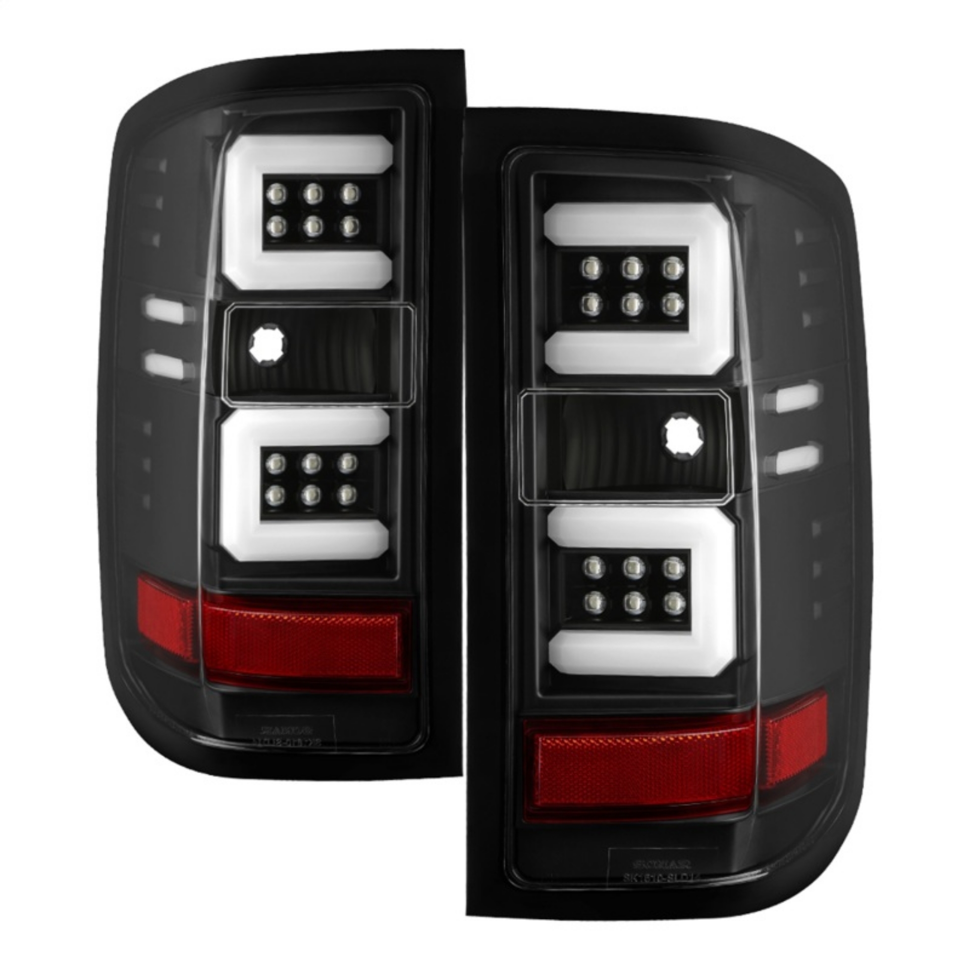 Picture of Spyder Chevy 1500 14-16 Light Bar LED Tail Lights All Blk ALT-YD-CS14-LBLED-BKV2
