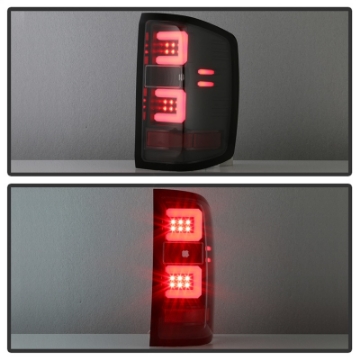 Picture of Spyder Chevy 1500 14-16 Light Bar LED Tail Lights All Blk ALT-YD-CS14-LBLED-BKV2