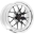 Picture of Weld S77 17x7 - 5x135 BP - 4-2in BS Black Wheel Low Pad - Non-Beadlock