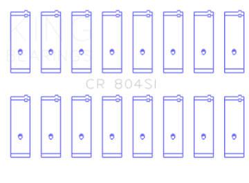 Picture of King Engine Bearings Ford 260CI-289CI-302 5-0L Size 020 Windsor Connecting Rod Bearing Set