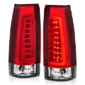 Picture of ANZO 1999-2000 Cadillac Escalade LED Taillights Chrome Housing Red-Clear Lens Pair