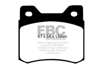 Picture of EBC 84-86 Mercedes-Benz 190-190E 2-3 Ultimax2 Rear Brake Pads
