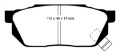 Picture of EBC 84-87 Honda Civic CRX 1-5 DX Yellowstuff Front Brake Pads