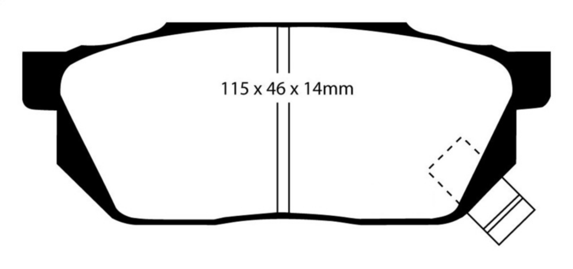 Picture of EBC 84-87 Honda Civic CRX 1-5 DX Yellowstuff Front Brake Pads