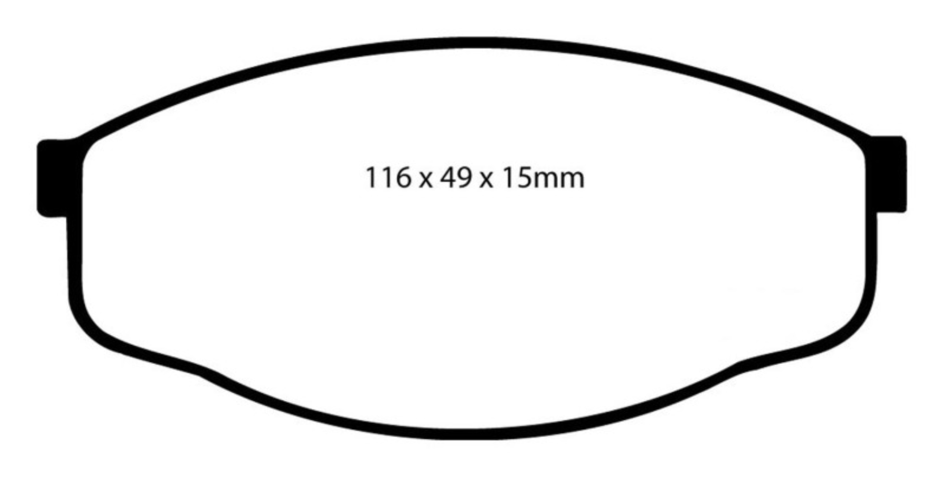 Picture of EBC 84-93 Toyota Pick-Up 1-2 Ton 2WD Greenstuff Front Brake Pads