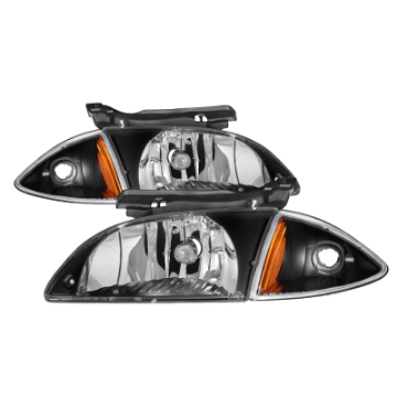 Picture of xTune Chevy Cavalier 00-02 Corner Lamp & Headlights 4pcs set-Black HD-JH-CCAV00-SET-BK