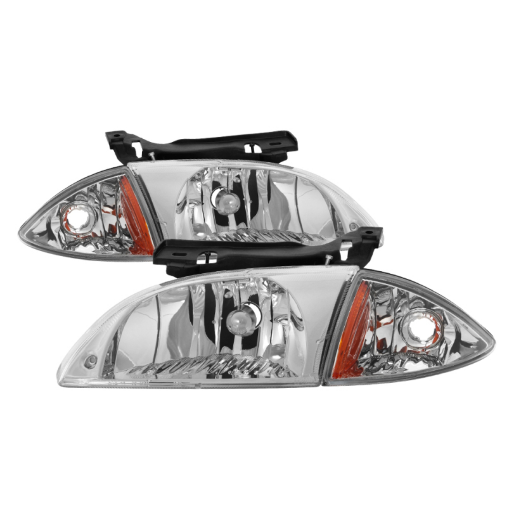 Picture of xTune Chevy Cavalier 00-02 Corner Lamp & Headlights 4pcs set-Chrome HD-JH-CCAV00-SET-C