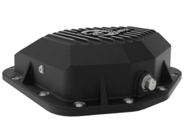 Picture of aFe Street Series Rear Differential Cover Black w-Machined Fins 20+ Jeep Gladiator JT Dana M220
