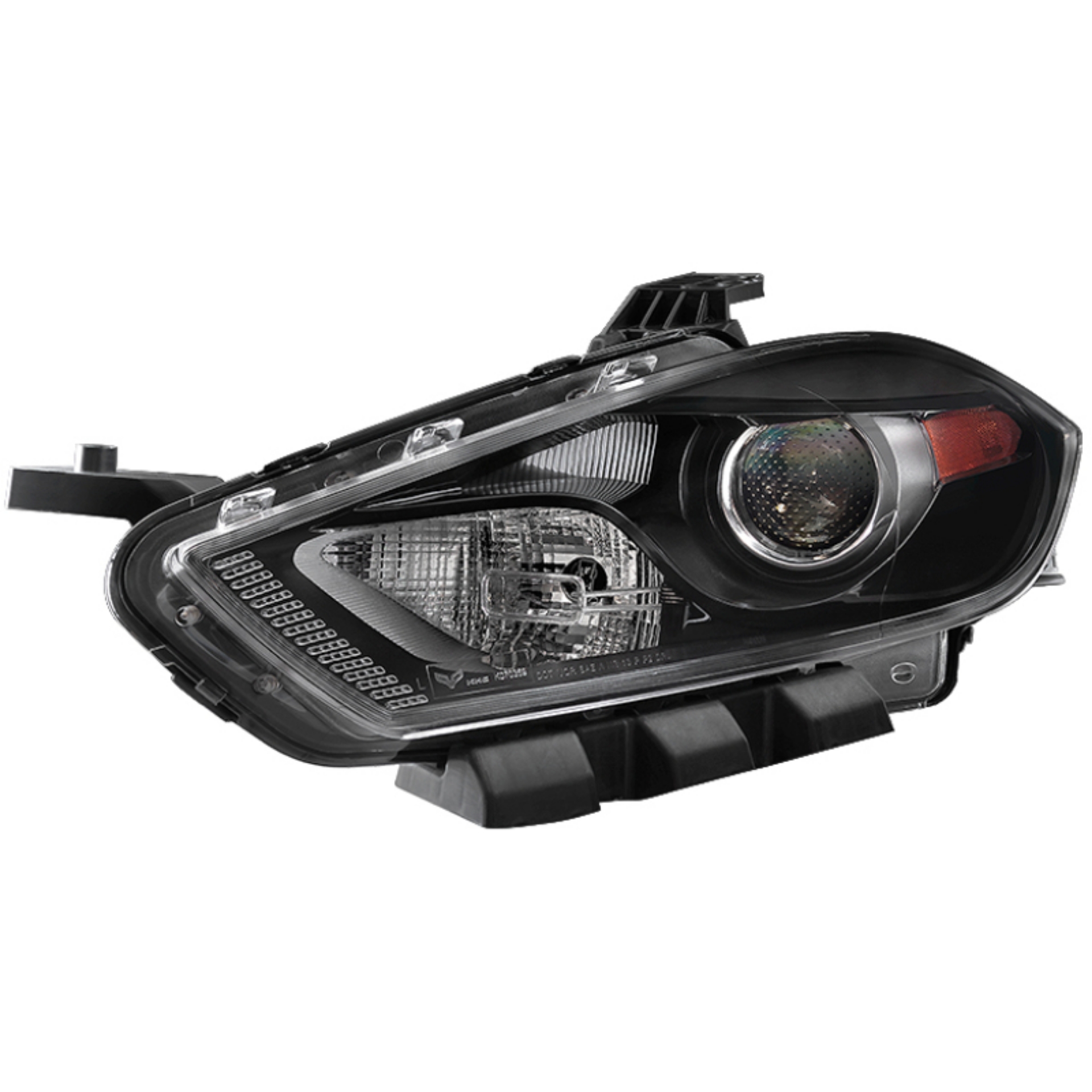 Picture of xTune Dodge Dart 13-15 Driver Side Projector Headlight - OEM Left - Black HD-JH-DDART13-H-OE-L