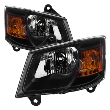 Picture of xTune Dodge Grand Caravan 08-10 OEM Style Headlights-Black HD-JH-DGC08-AM-BK
