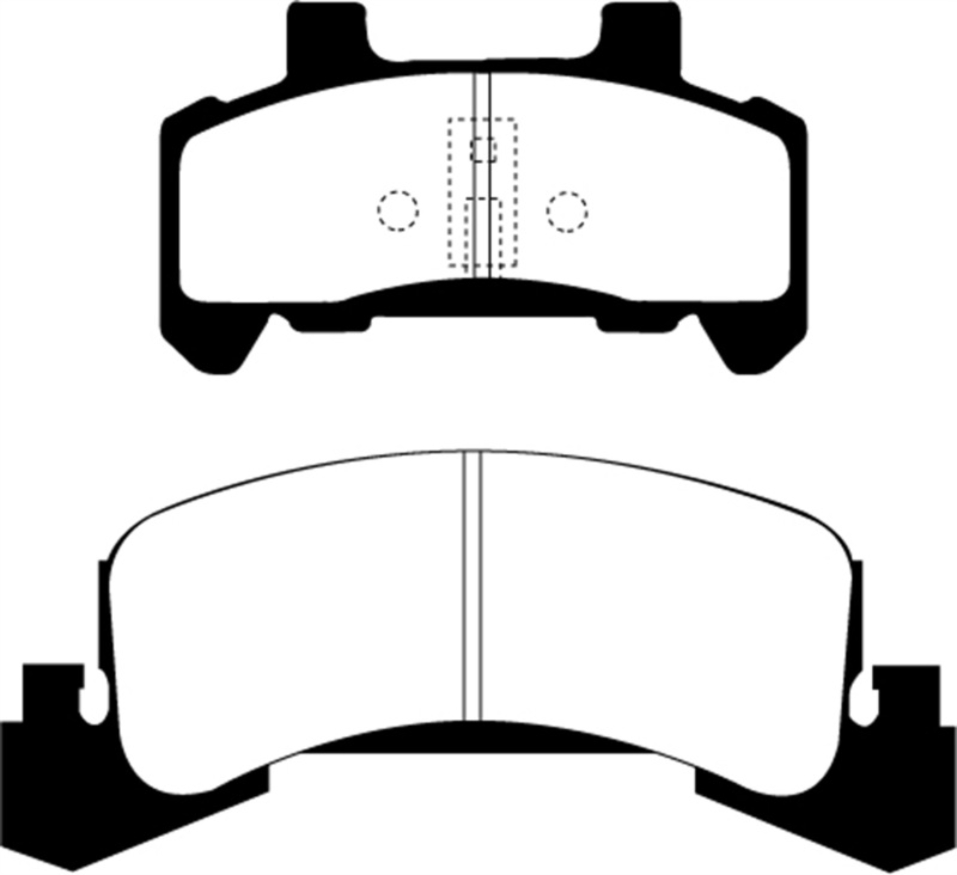 Picture of EBC 85-87 Buick Skyhawk 1-8 Turbo Greenstuff Front Brake Pads