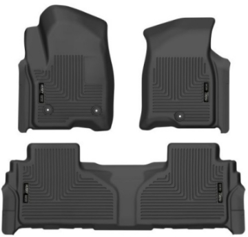Picture of Husky Liners 21-23 Suburban-Tahoe-Yukon-Yukon XL Weatherbeater Front & 2nd Seat Floor Liners - Black