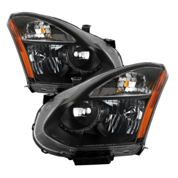 Picture of xTune Nissan Rogue 08-14 Halogen Model Only OEM Style Headlights-Black HD-JH-NROG08-AM-BK