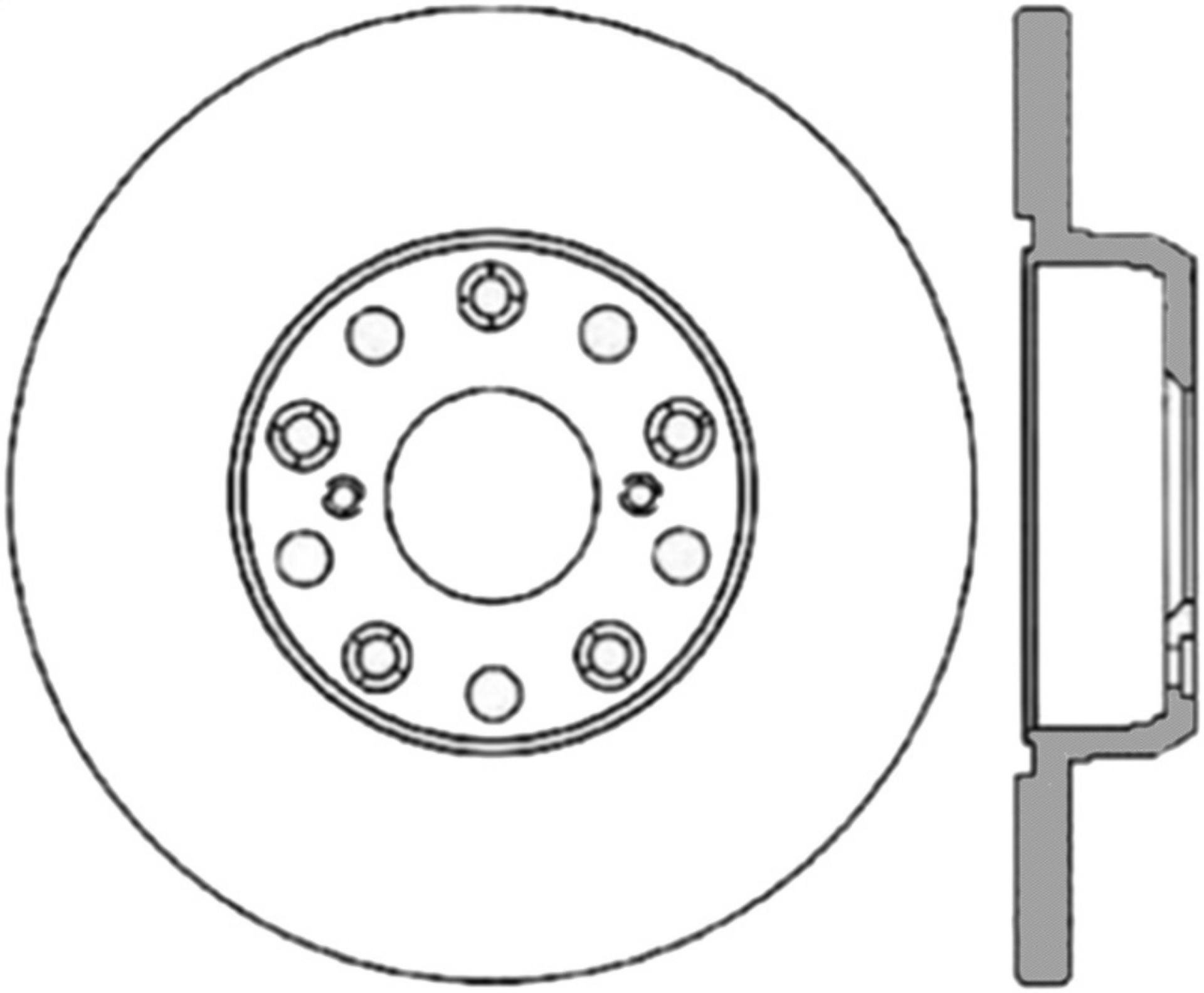 Picture of StopTech Power Slot 01-05 Lexus IS300 Rear Left Slotted Cryo Rotor