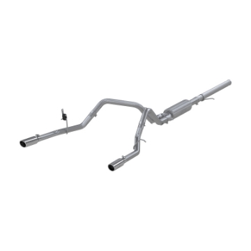 Picture of MBRP 14 Chevy-GMC 1500 Silverado-Sierra 4-3L V6-5-3L V8 Dual Split Rear T409 3in Cat Back Exhaust