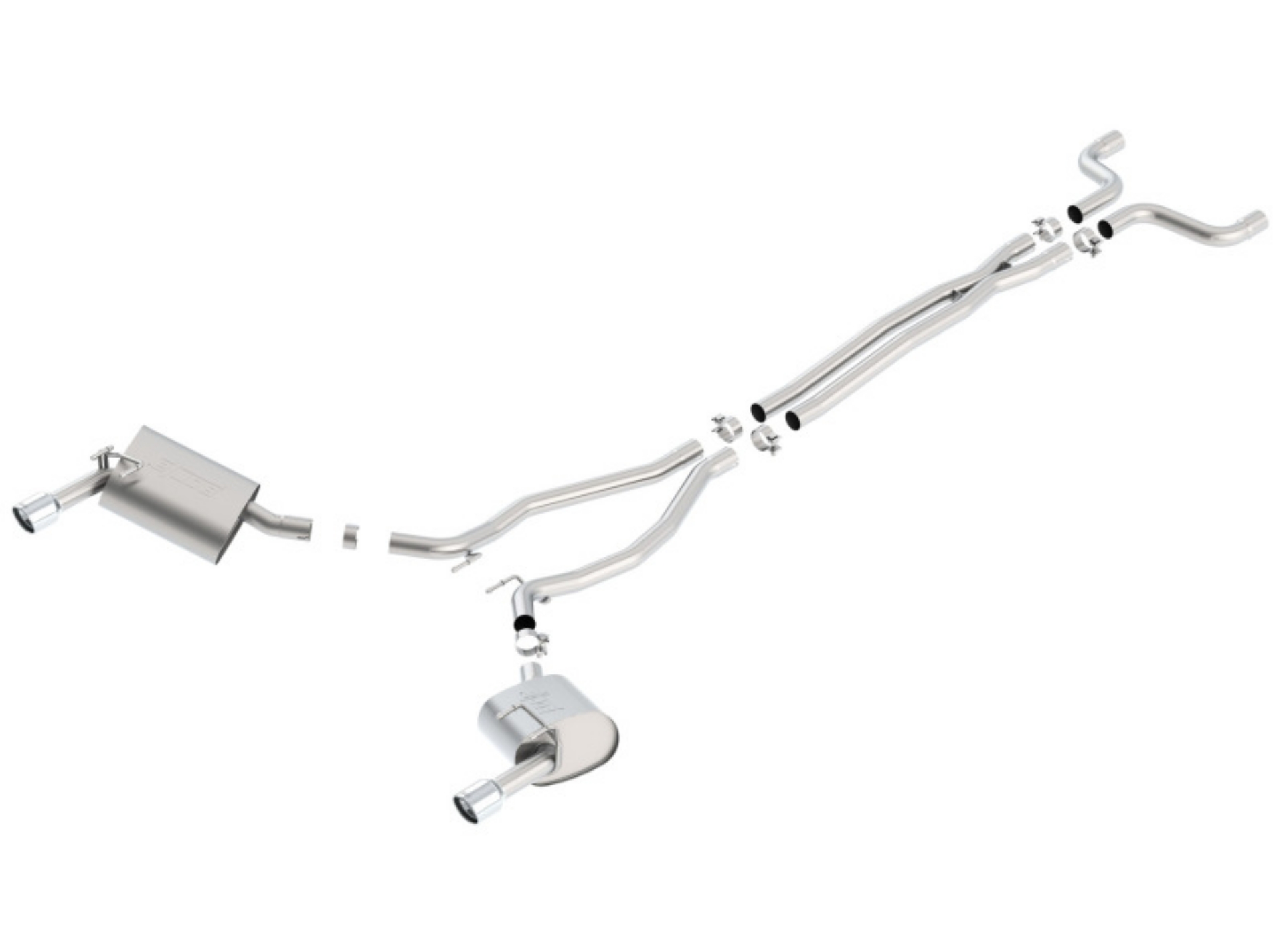 Picture of Borla 14-15 Camaro 3-6L V6 Single Split Rear Exit Touring Catback Exhaust