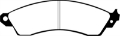 Picture of EBC 85-88 Chevrolet Camaro 3rd Gen 2-8 Performance Package Ultimax2 Front Brake Pads