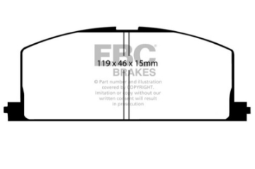 Picture of EBC 85-88 Chevrolet Nova 1-6 Ultimax2 Front Brake Pads