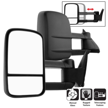 Picture of xTune Chevy C10 88-98 Manual Extendable - Manual Adjust Mirror - SET MIR-CCK88-MA-SET