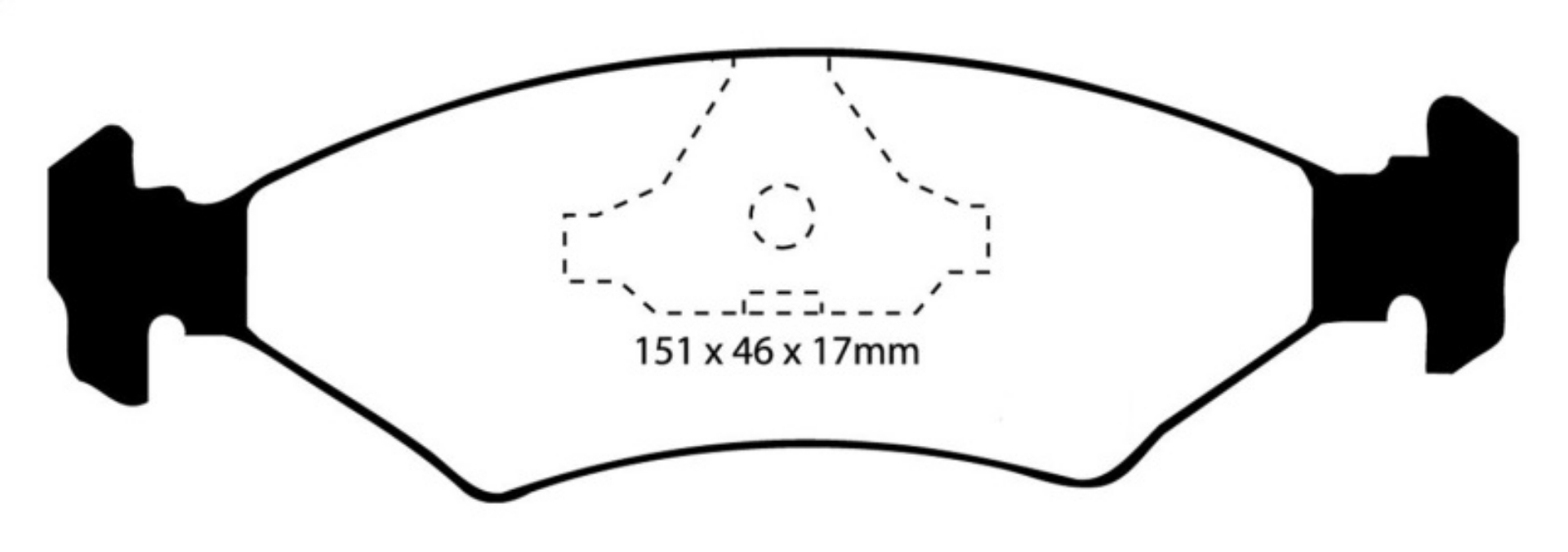 Picture of EBC 85-89 Ferrari 328 3-2 Yellowstuff Rear Brake Pads