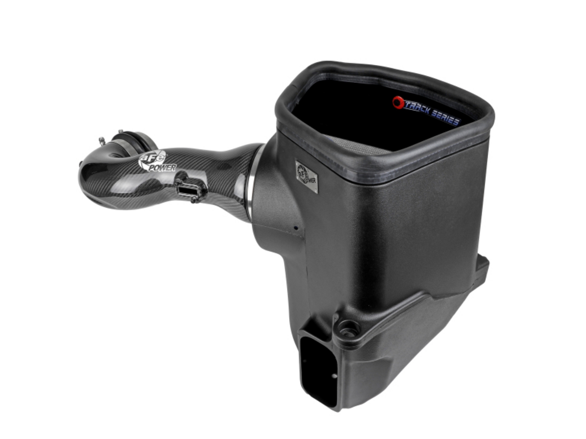 Picture of aFe 19-21 GM Trucks 5-3L-6-2L Track Series Carbon Fiber Cold Air Intake System W- Pro Dry S Filters