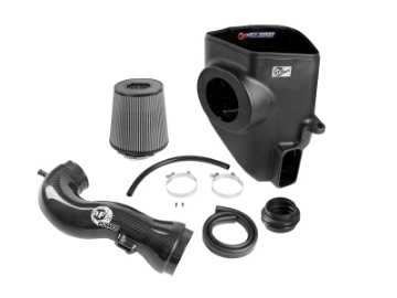 Picture of aFe 19-21 GM Trucks 5-3L-6-2L Track Series Carbon Fiber Cold Air Intake System W- Pro Dry S Filters