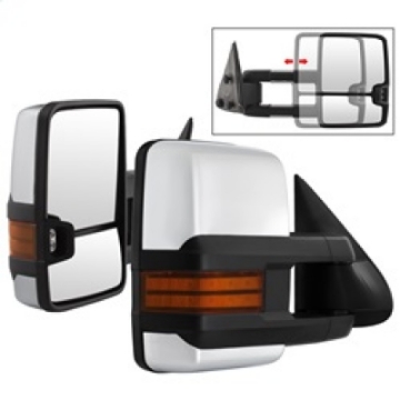 Picture of xTune Chevy Silverado 99-06 G3 LED Signal Telescoping Mirror Chrome - SET MIR-CS03S-G3C-MA-AM-SET